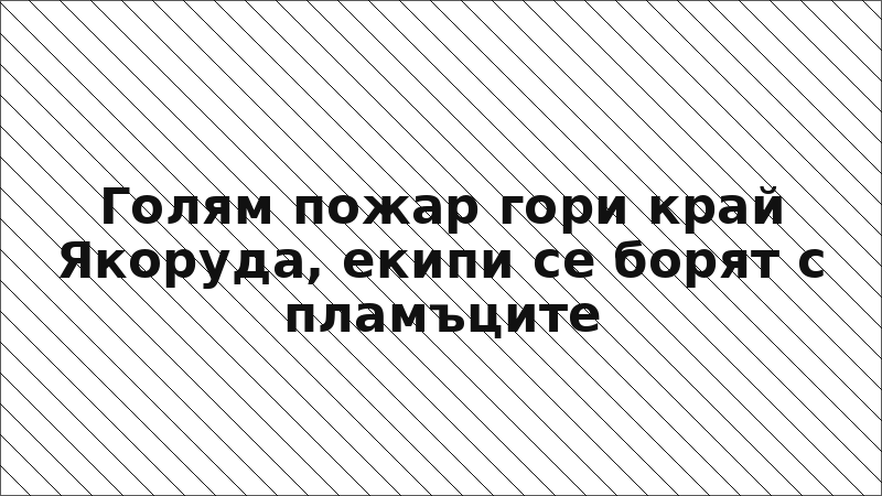 Голям пожар гори край Якоруда, екипи се борят с пламъците