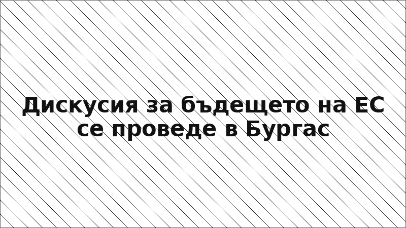 Дискусия за бъдещето на ЕС се проведе в Бургас