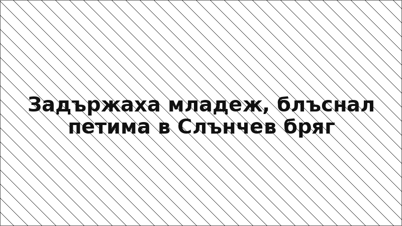 Задържаха младеж, блъснал петима в Слънчев бряг