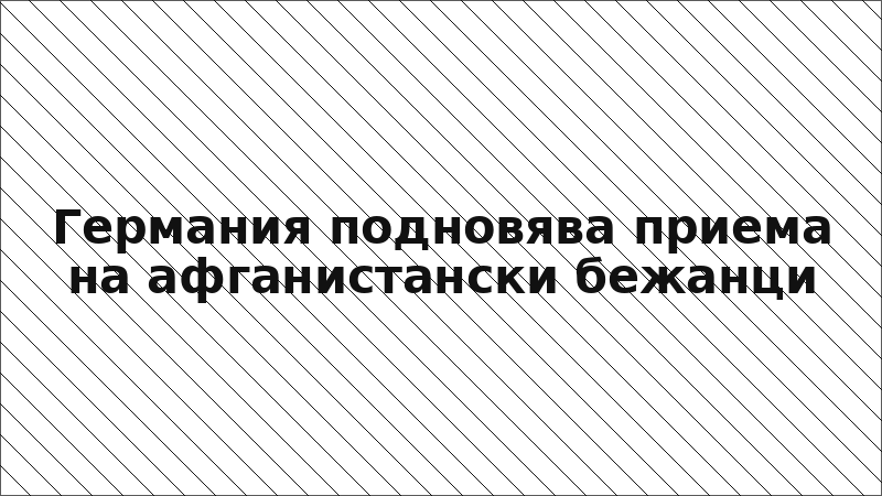 Германия подновява приема на афганистански бежанци