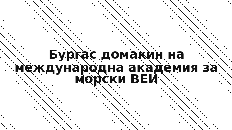 Бургас домакин на международна академия за морски ВЕИ