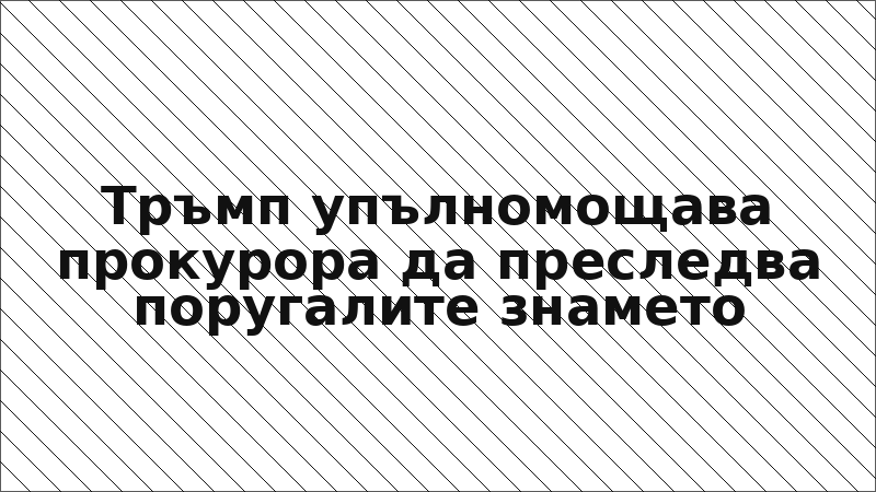 Тръмп упълномощава прокурора да преследва поругалите знамето
