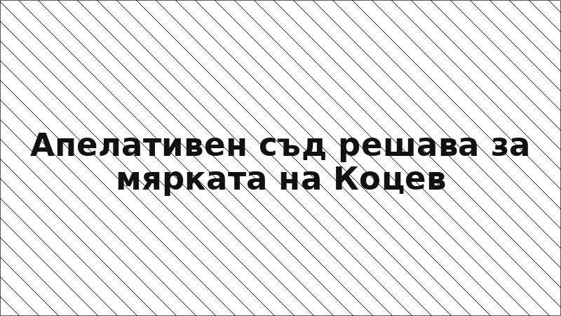 Апелативен съд решава за мярката на Коцев