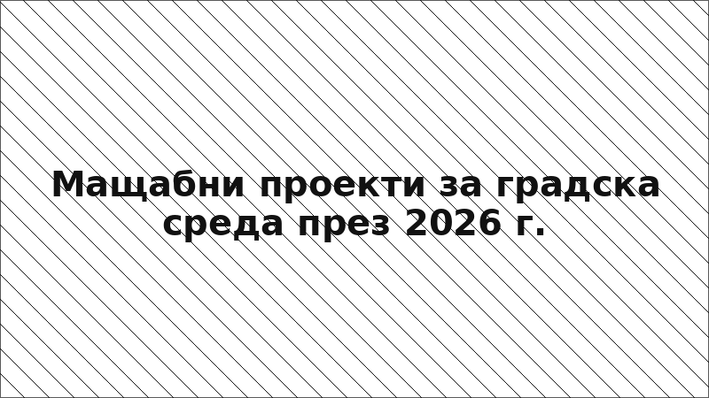 Мащабни проекти за градска среда през 2026 г.