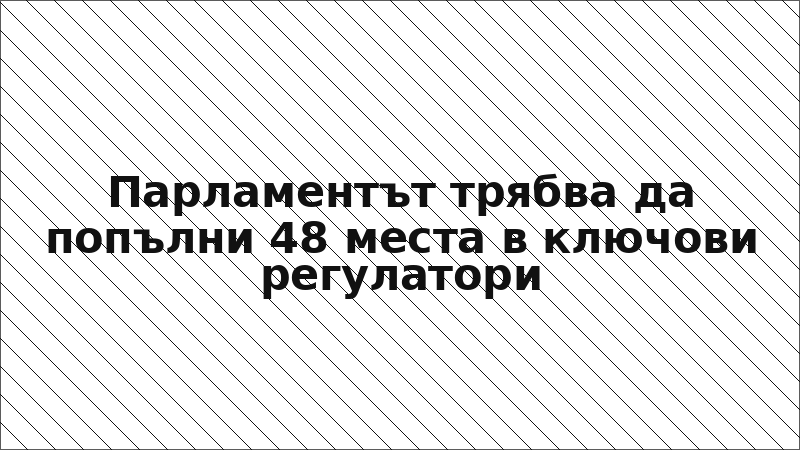 Парламентът трябва да попълни 48 места в ключови регулатори
