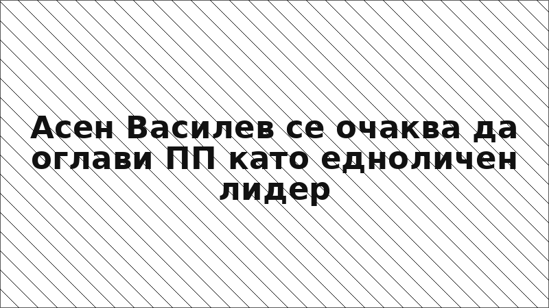 Асен Василев се очаква да оглави ПП като едноличен лидер