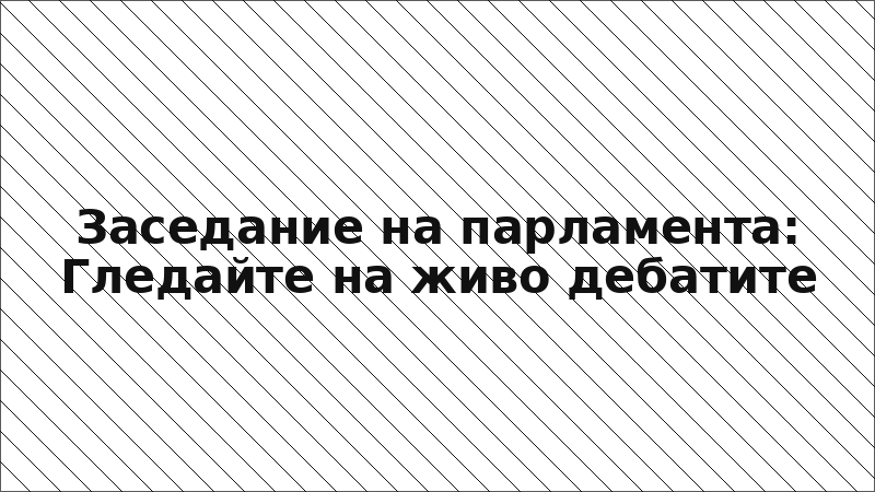 Заседание на парламента: Гледайте на живо дебатите