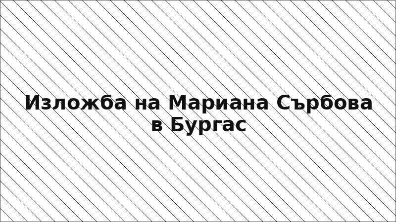 Изложба на Мариана Сърбова в Бургас