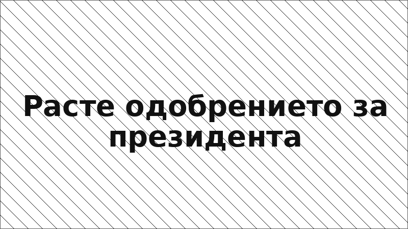 Расте одобрението за президента