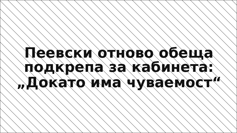 Пеевски отново обеща подкрепа за кабинета: „Докато има чуваемост“