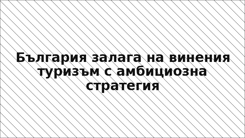 България залага на винения туризъм с амбициозна стратегия