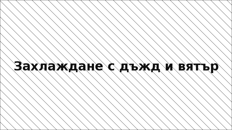 Захлаждане с дъжд и вятър