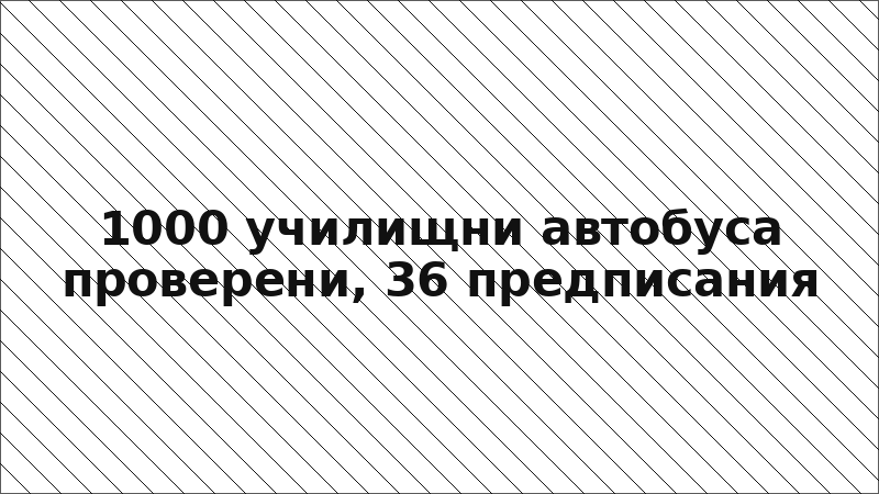1000 училищни автобуса проверени, 36 предписания