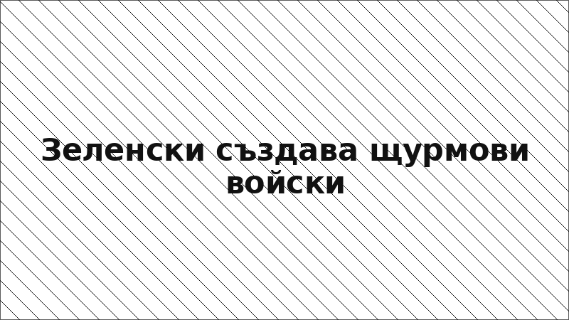 Зеленски създава щурмови войски