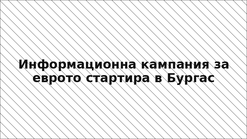 Информационна кампания за еврото стартира в Бургас