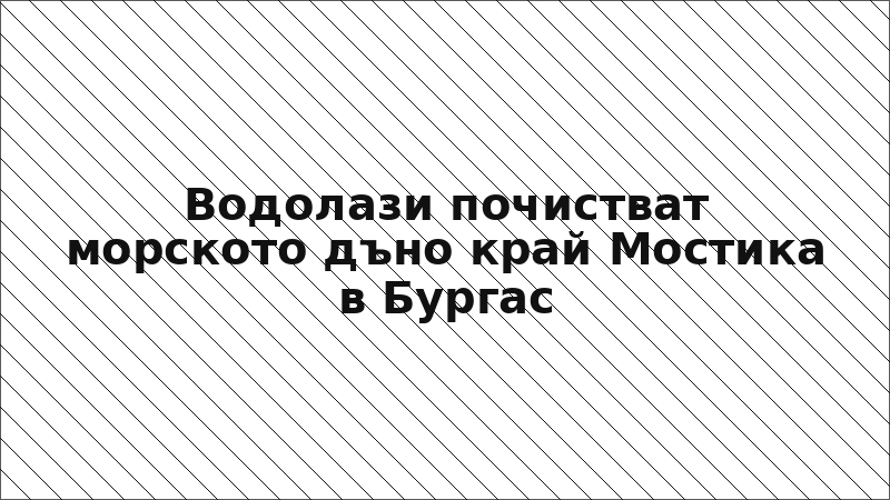 Водолази почистват морското дъно край Мостика в Бургас