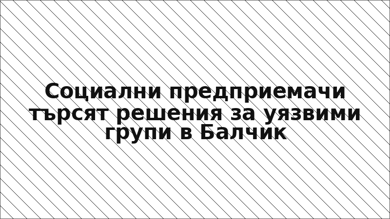 Социални предприемачи търсят решения за уязвими групи в Балчик