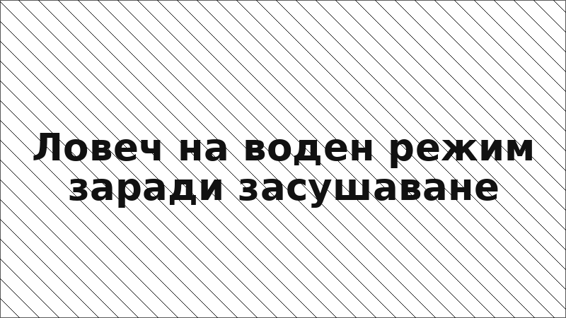 Ловеч на воден режим заради засушаване