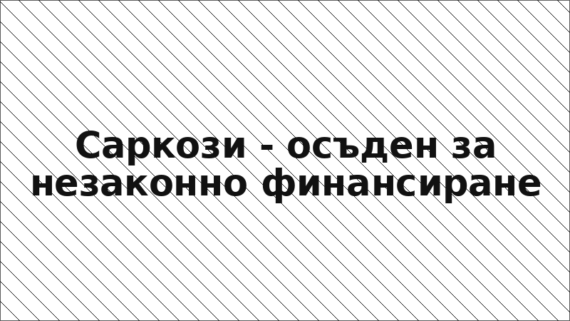 Саркози - осъден за незаконно финансиране