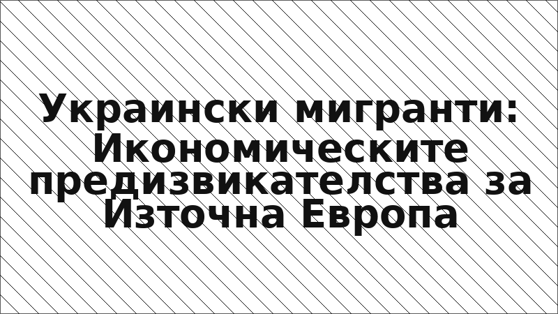 Украински мигранти: Икономическите предизвикателства за Източна Европа