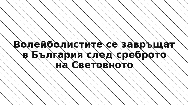 Волейболистите се завръщат в България след среброто на Световното