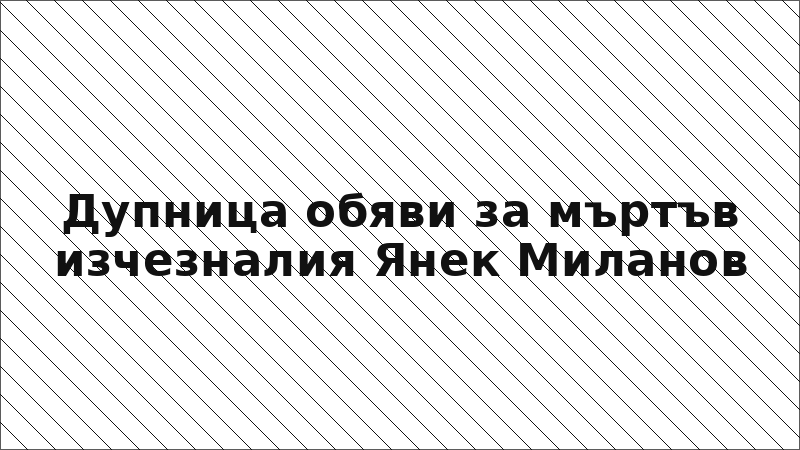 Дупница обяви за мъртъв изчезналия Янек Миланов