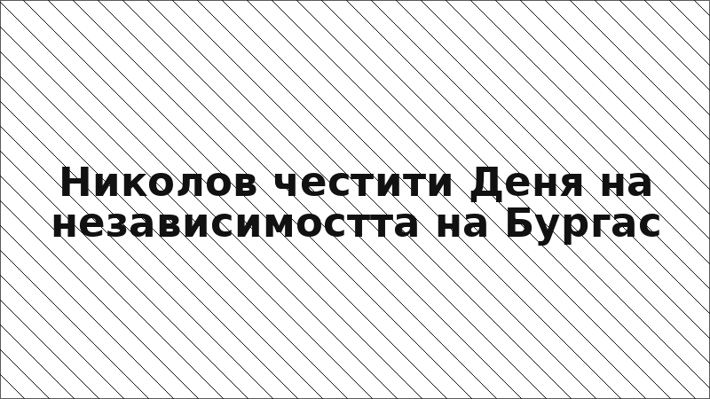 Николов честити Деня на независимостта на Бургас