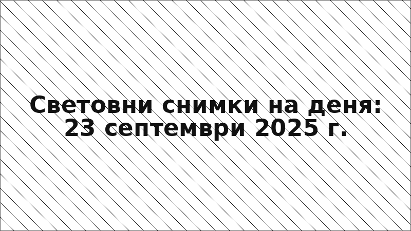 Световни снимки на деня: 23 септември 2025 г.