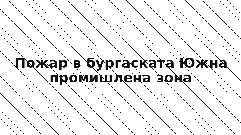Пожар в бургаската Южна промишлена зона