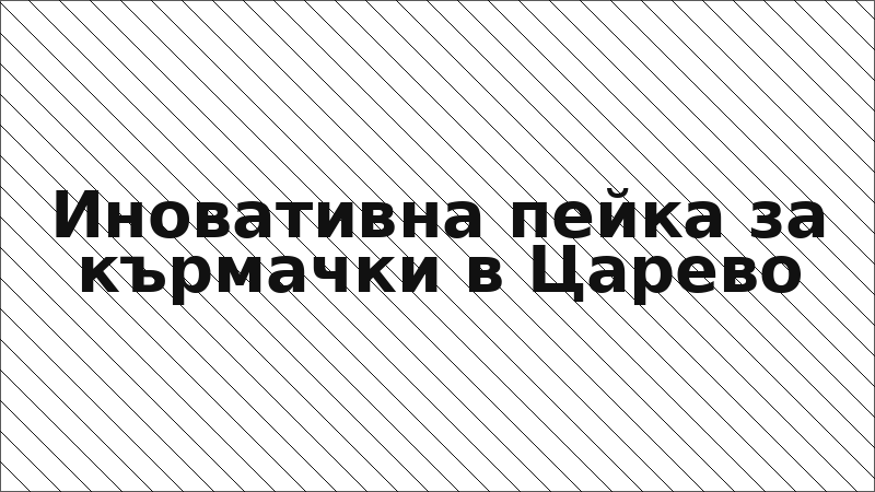 Иновативна пейка за кърмачки в Царево