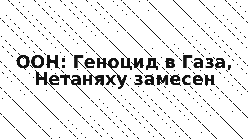 ООН: Геноцид в Газа, Нетаняху замесен