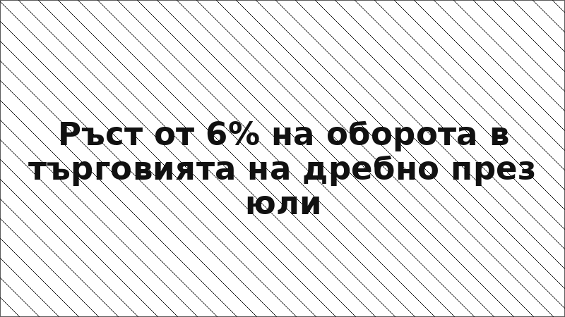 Ръст от 6% на оборота в търговията на дребно през юли