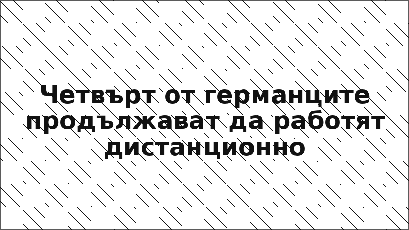 Четвърт от германците продължават да работят дистанционно