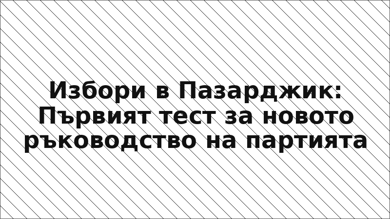Избори в Пазарджик: Първият тест за новото ръководство на партията