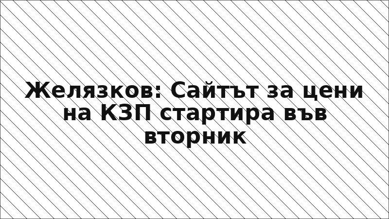 Желязков: Сайтът за цени на КЗП стартира във вторник