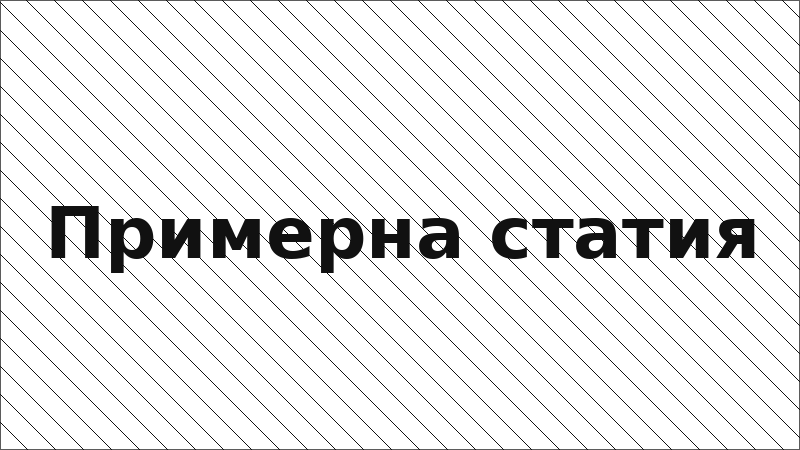 Примерна статия