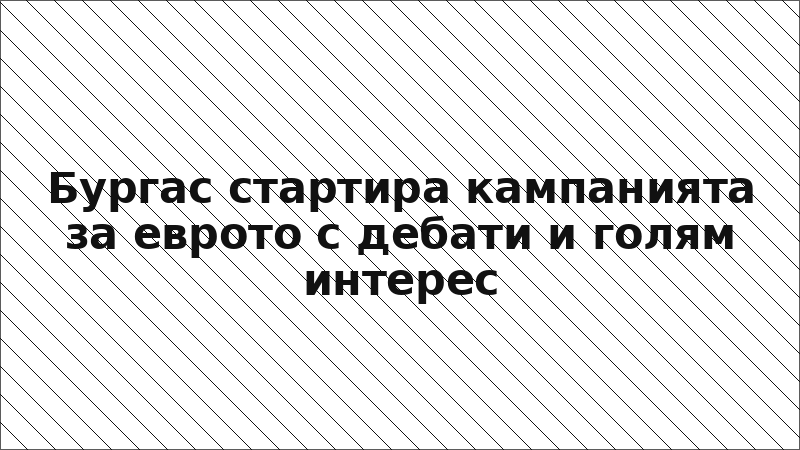 Бургас стартира кампанията за еврото с дебати и голям интерес