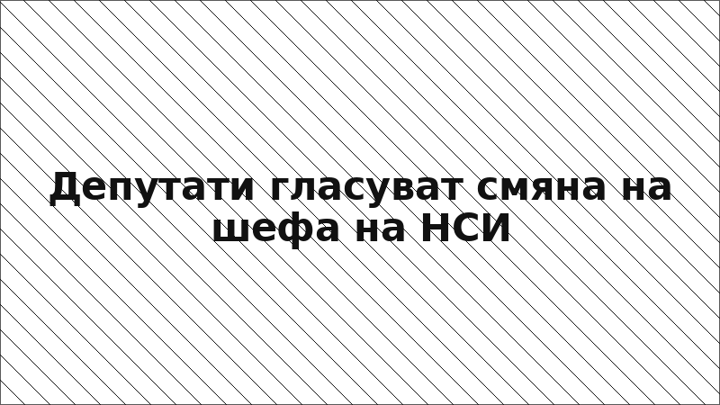 Депутати гласуват смяна на шефа на НСИ