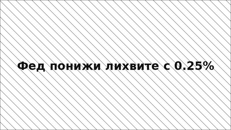 Фед понижи лихвите с 0.25%