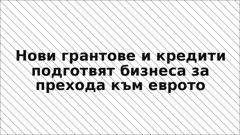 Нови грантове и кредити подготвят бизнеса за прехода към еврото
