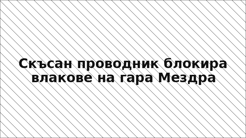 Скъсан проводник блокира влакове на гара Мездра