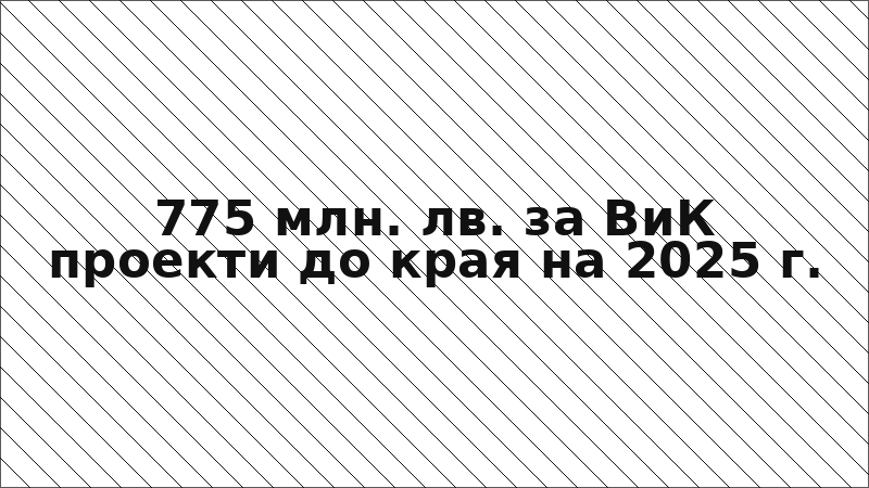 775 млн. лв. за ВиК проекти до края на 2025 г.