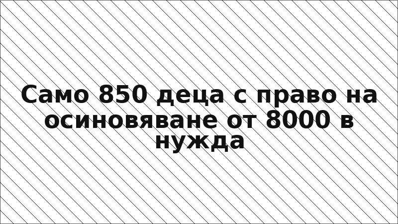 Само 850 деца с право на осиновяване от 8000 в нужда
