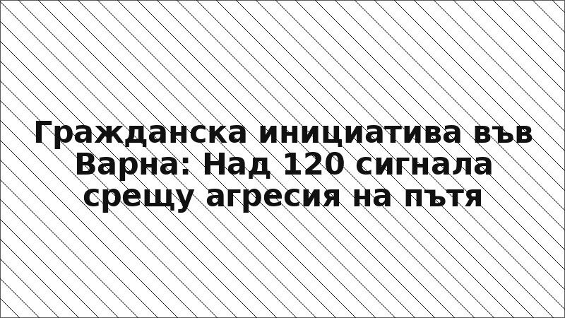 Гражданска инициатива във Варна: Над 120 сигнала срещу агресия на пътя
