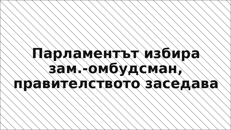 Парламентът избира зам.-омбудсман, правителството заседава