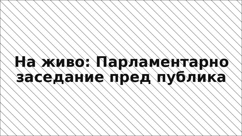 На живо: Парламентарно заседание пред публика