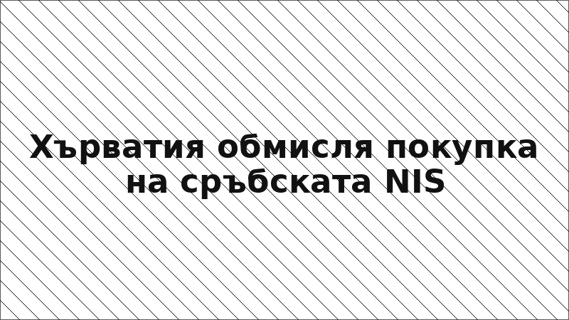 Хърватия обмисля покупка на сръбската NIS