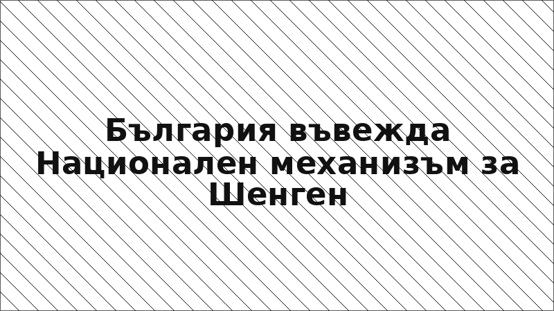 България въвежда Национален механизъм за Шенген