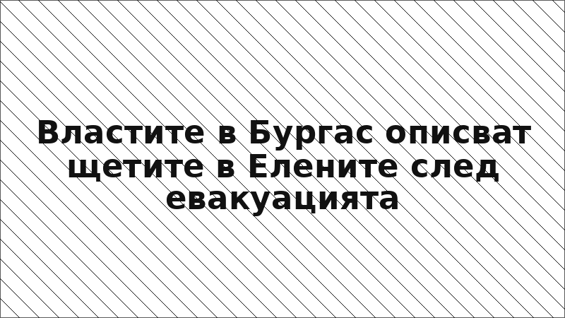 Властите в Бургас описват щетите в Елените след евакуацията