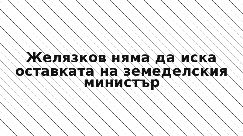 Желязков няма да иска оставката на земеделския министър